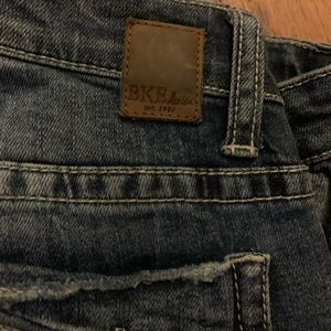 BKE boot cut/flare Stella jeans size 25R length 30” inseam down
